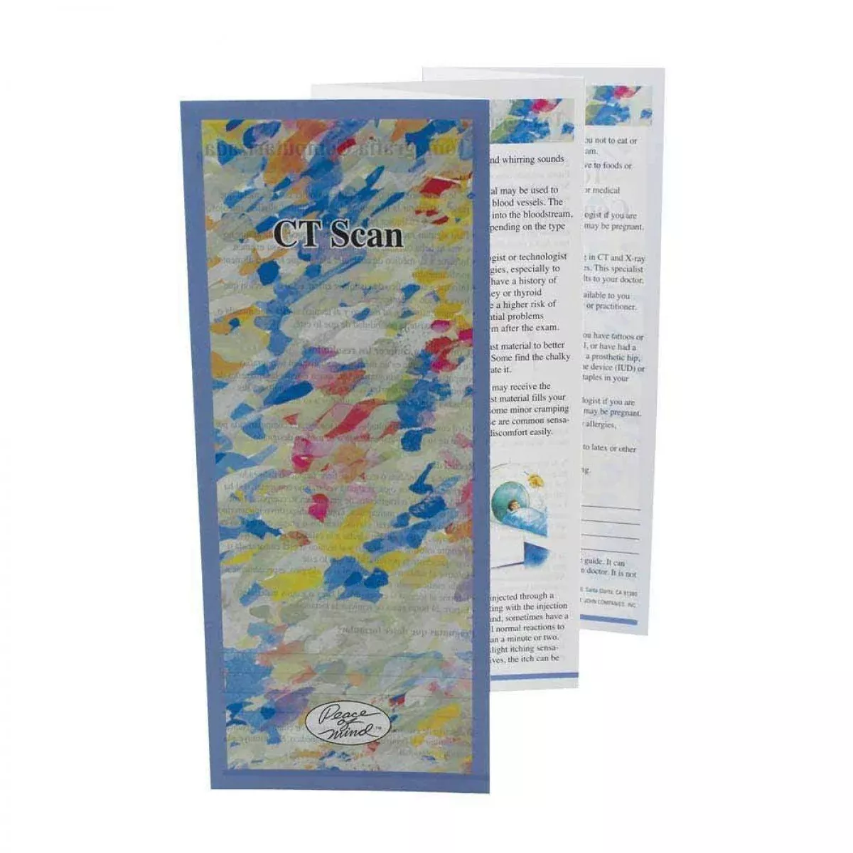 Peace Of Mind Patient Brochure Ct Scan English And Spanish - 100 Per Pack