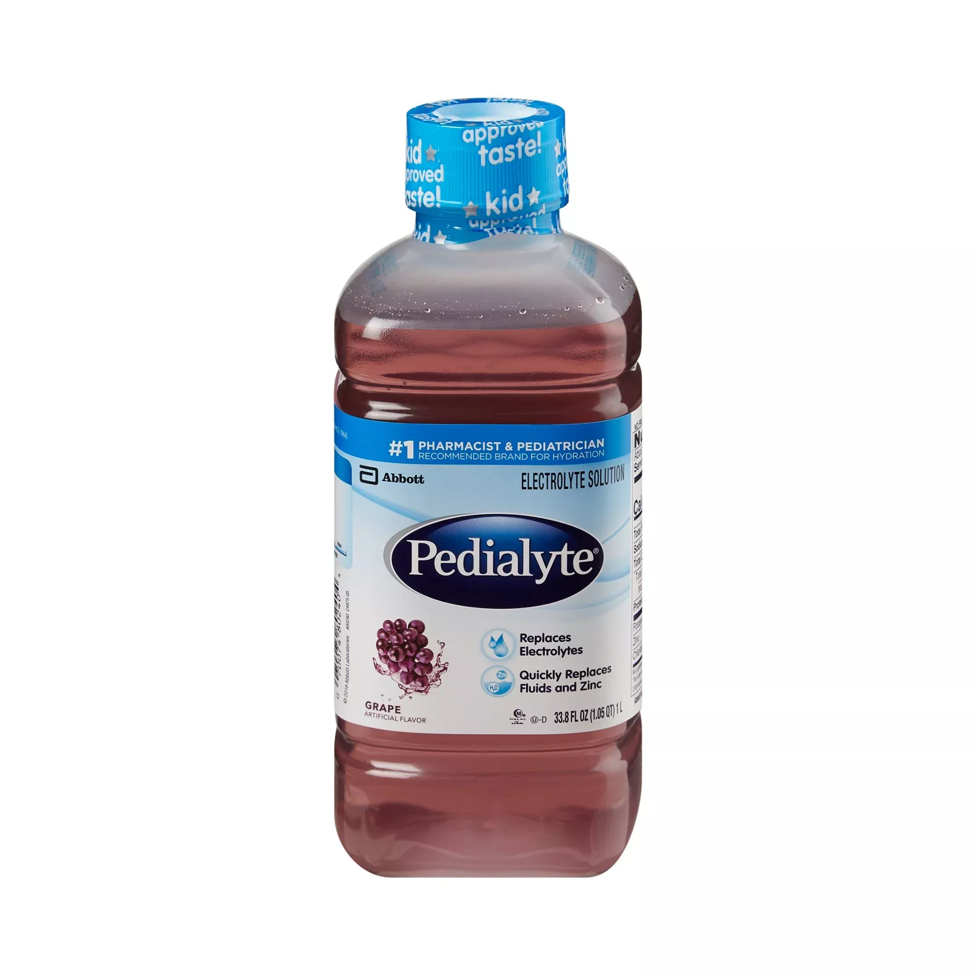 Pedialyte Grape Electrolyte Solution, 1 Liter Bottle