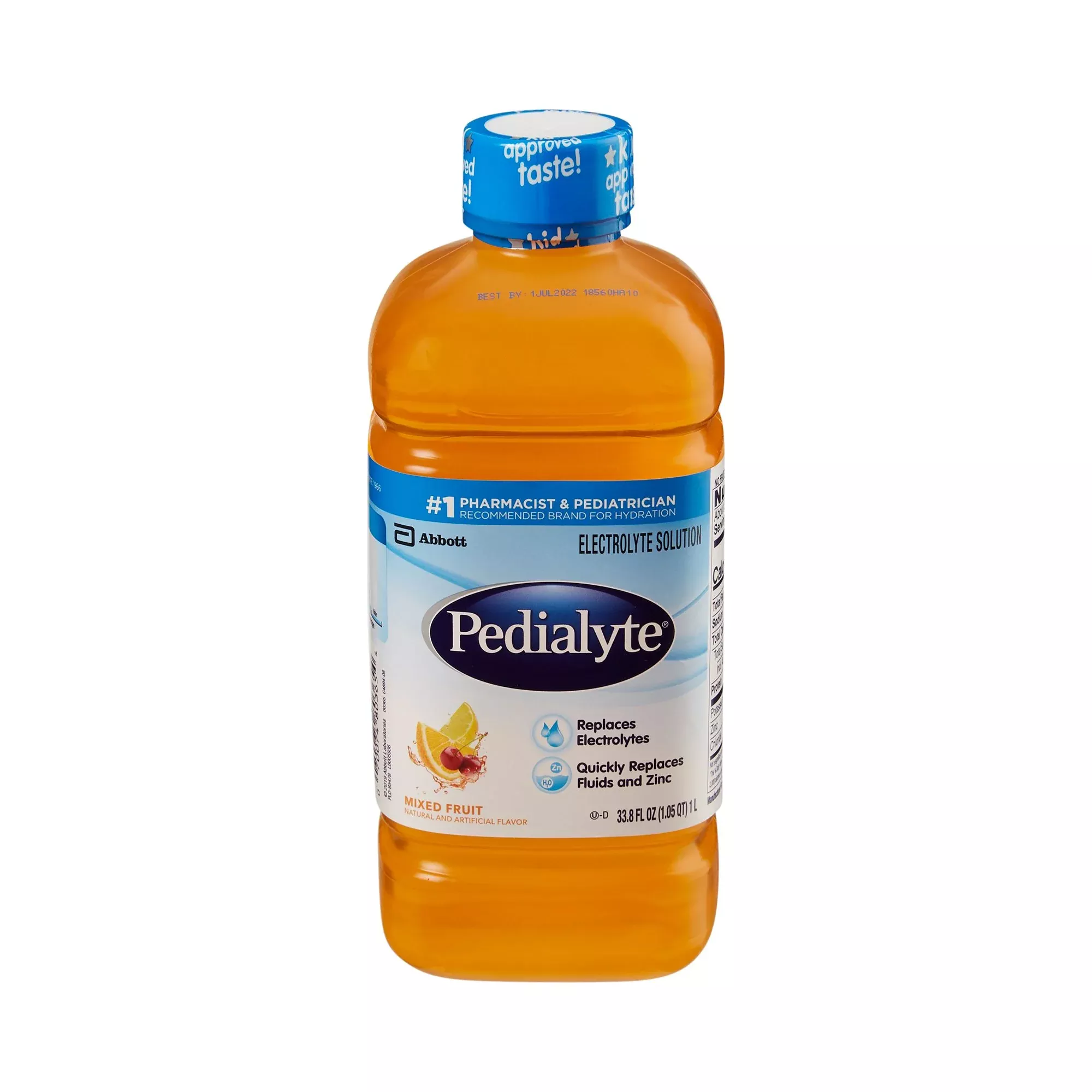 Pedialyte Mixed Fruit Electrolyte Solution, 1 Liter Bottle
