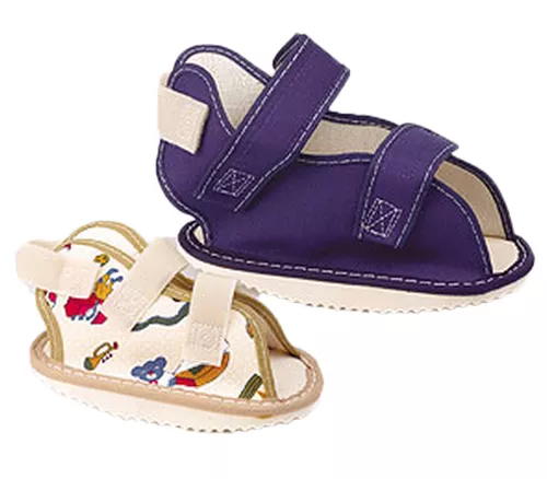 Pediatric Canvas Rocker Bottom Cast Shoe