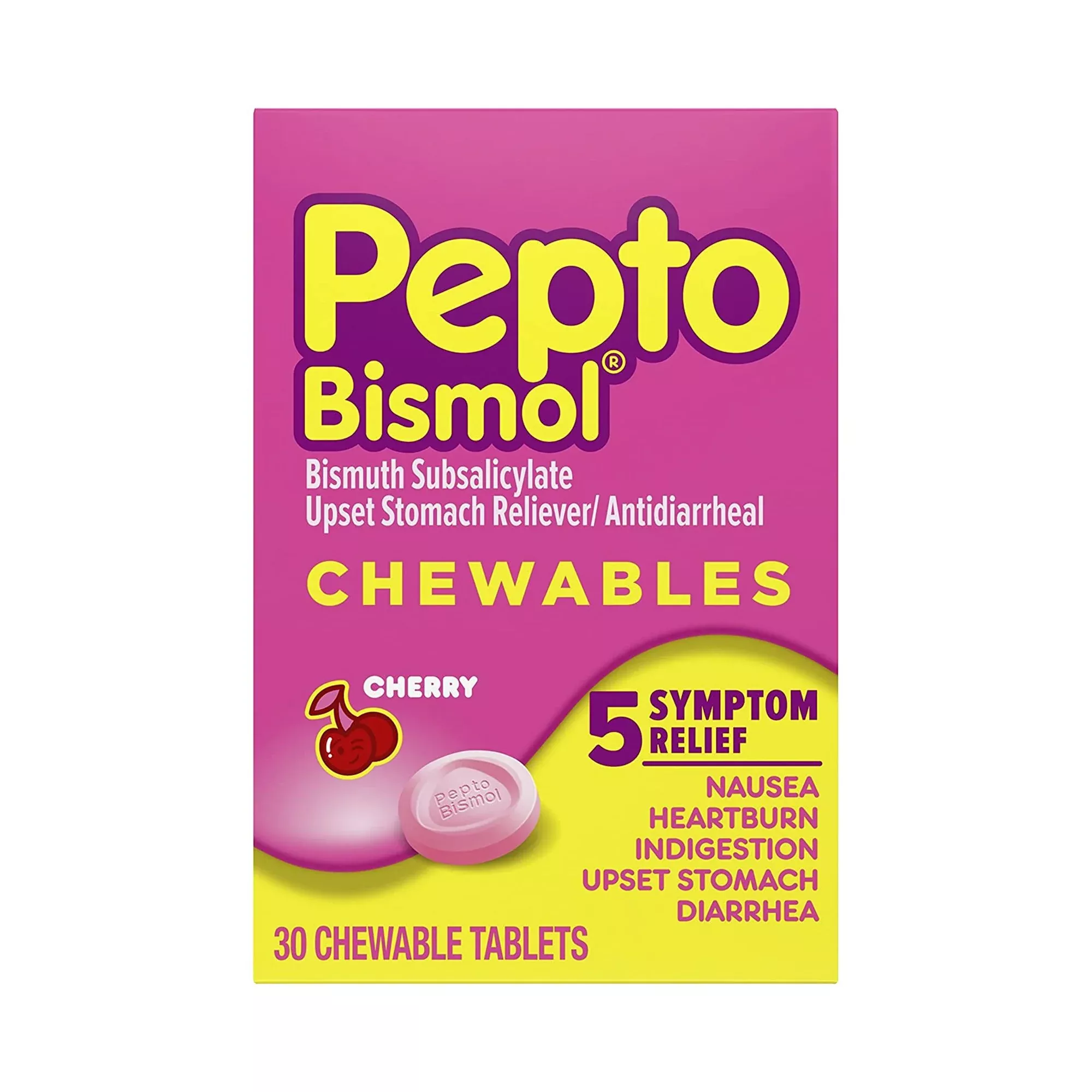 Pepto Bismol Anti-Diarrheal Chewable Tablets