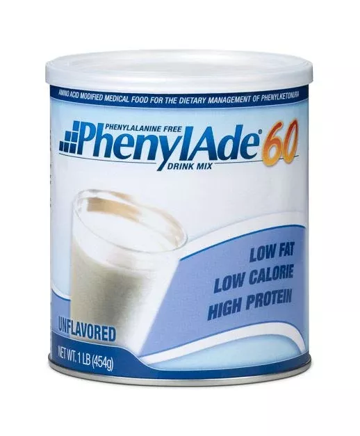 PhenylAde 60 Drink Mix 1 lb Can, Unflavored