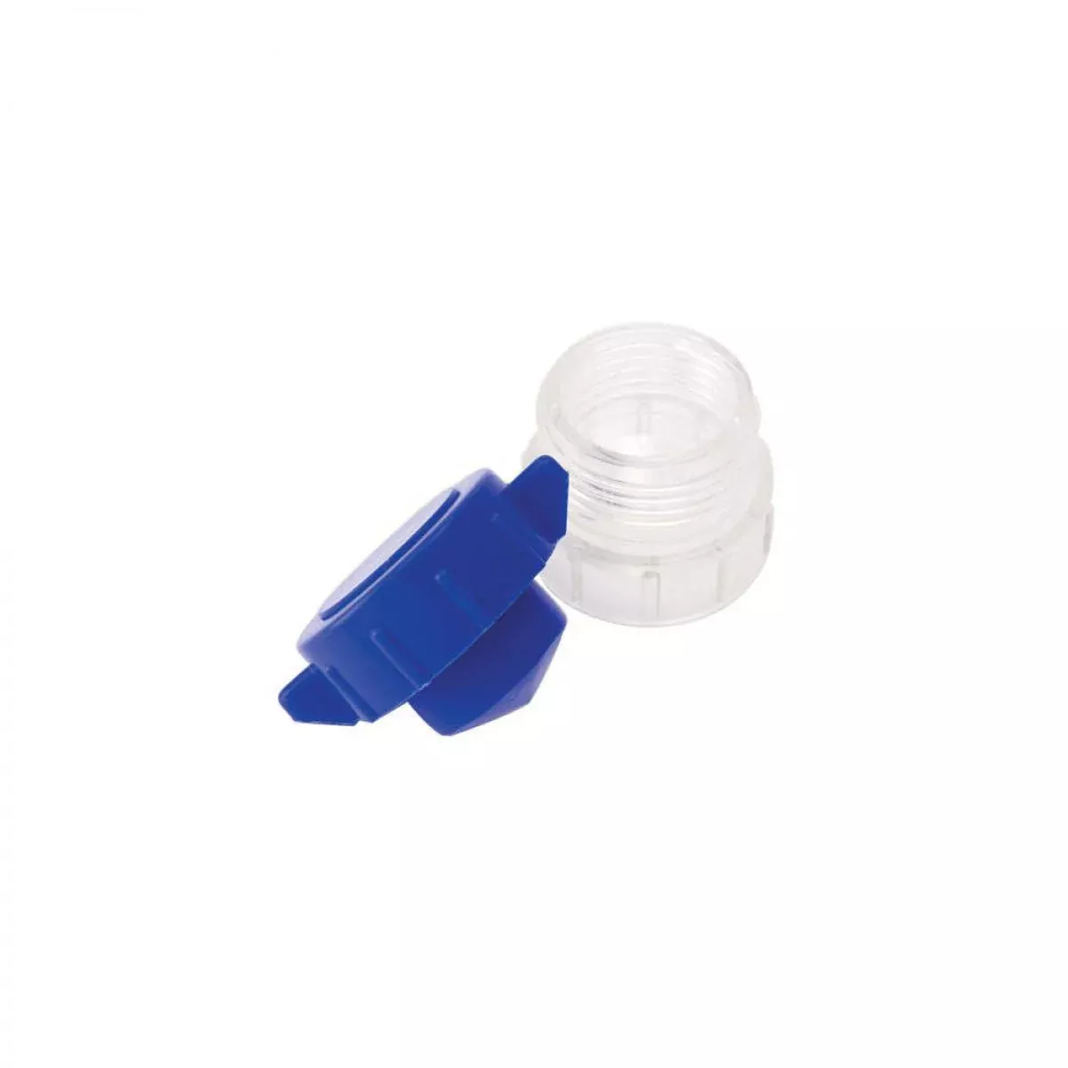 Pill Pulverizer Pill Storage In Cap 1 3/4" X 2 1/4" Clear/Blue - 1 Each