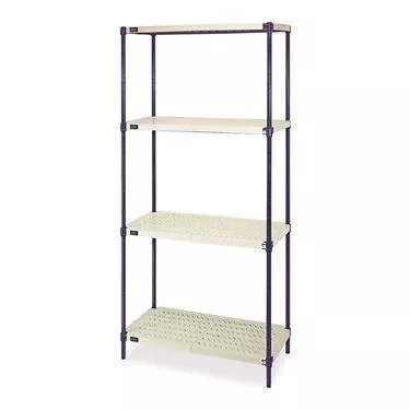 Plastic Mat Wire Shelving 30"W x 18"D x 72"H ,1 Each
