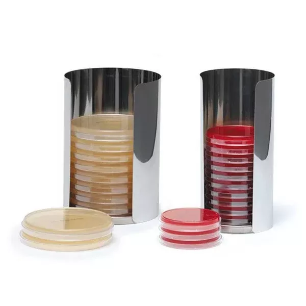 Plate Cans 100mm • Holds 15 plates • 4.25" Dia x 9"H ,1 Each