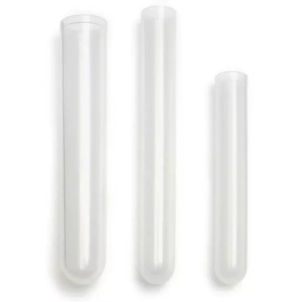 Polypropylene Color Tubes 13mm x 100mm • 8mL •Natural only ,1000 / pk