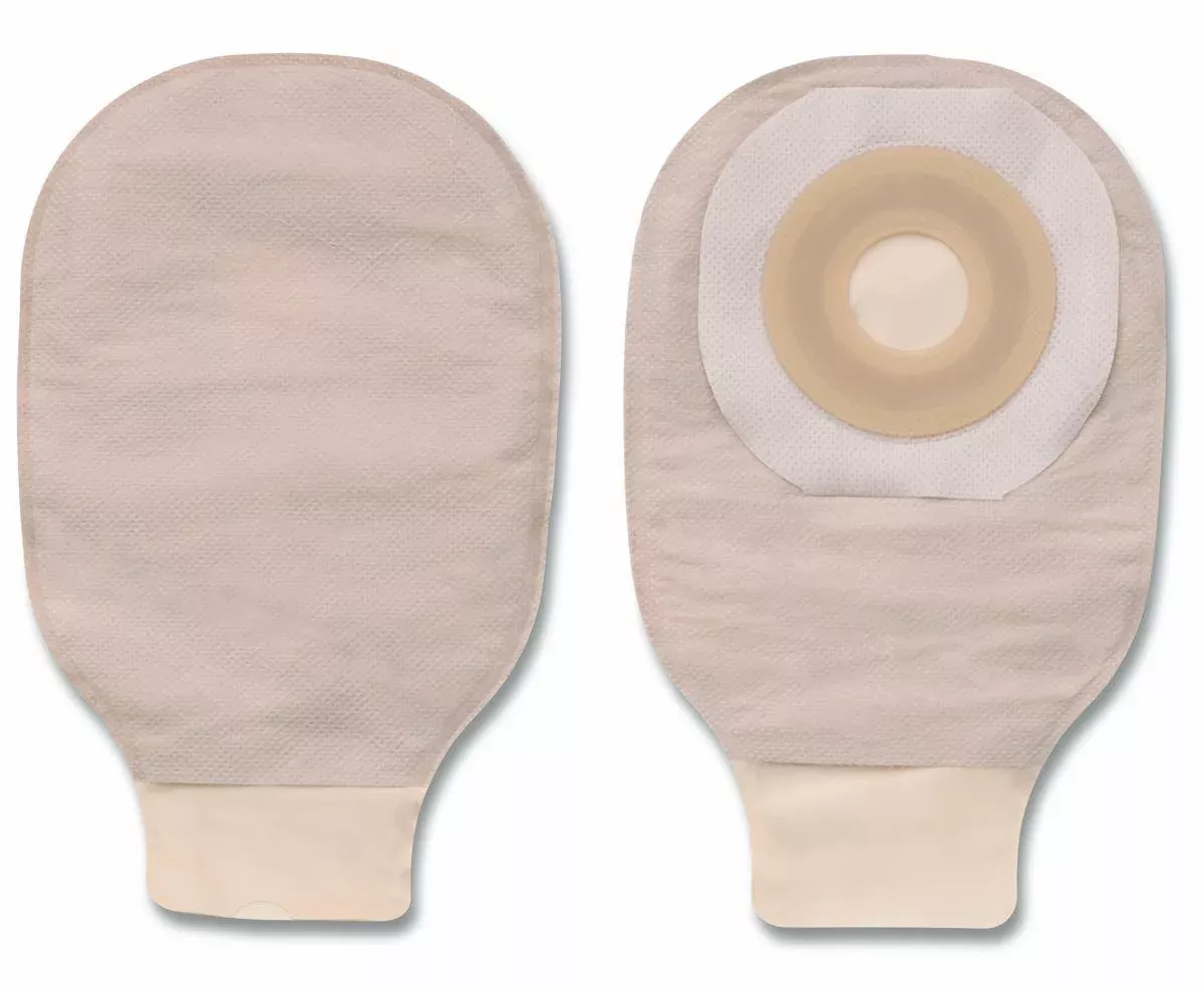 Premier™ Flextend™ One-Piece Beige Colostomy Pouch, Pre-cut to Fit 32 mm Stomas