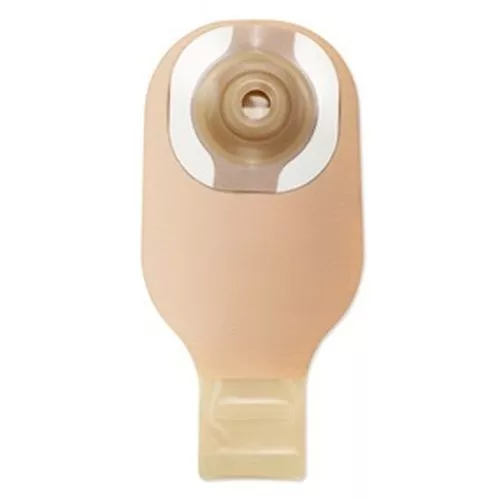 Premier One-Piece Drainable Ostomy Pouch - Convex CeraPlus Barrier, Lock 'n Roll Microseal Closure and Filter