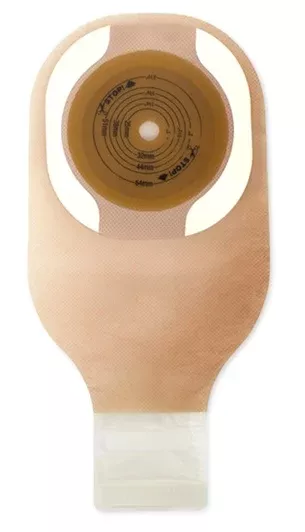 Premier One-Piece Drainable Ostomy Pouch - Soft Convex Flextend Barrier, Viewing Option, Lock 'n Roll Microseal Closure Kit