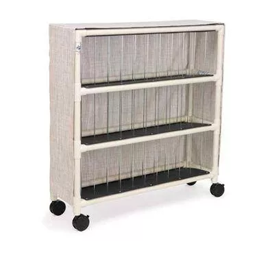 Premium PVC Chart Racks 10-Chart Capacity • 29"W x 15"D x 37"H ,1 Each