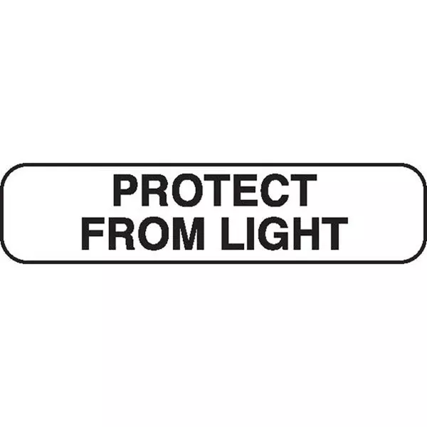 PROTECT FROM LIGHT Phlebotomy/Specimen Receiving Labels MarketLab Protect From Light Label, White PK1000 ,1000 / pk