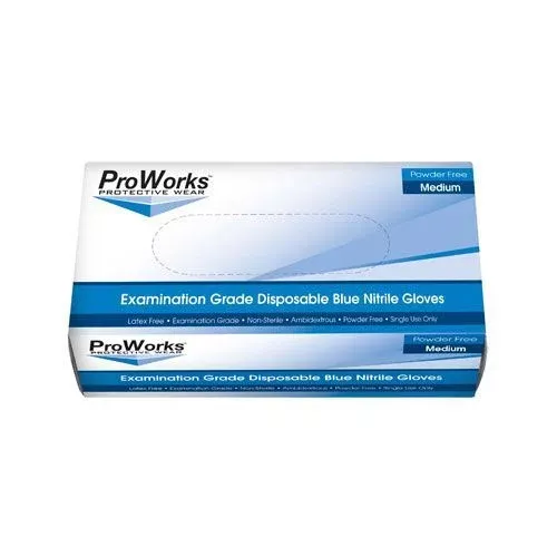 ProWorks Nitrile Powder Free Disposable Gloves