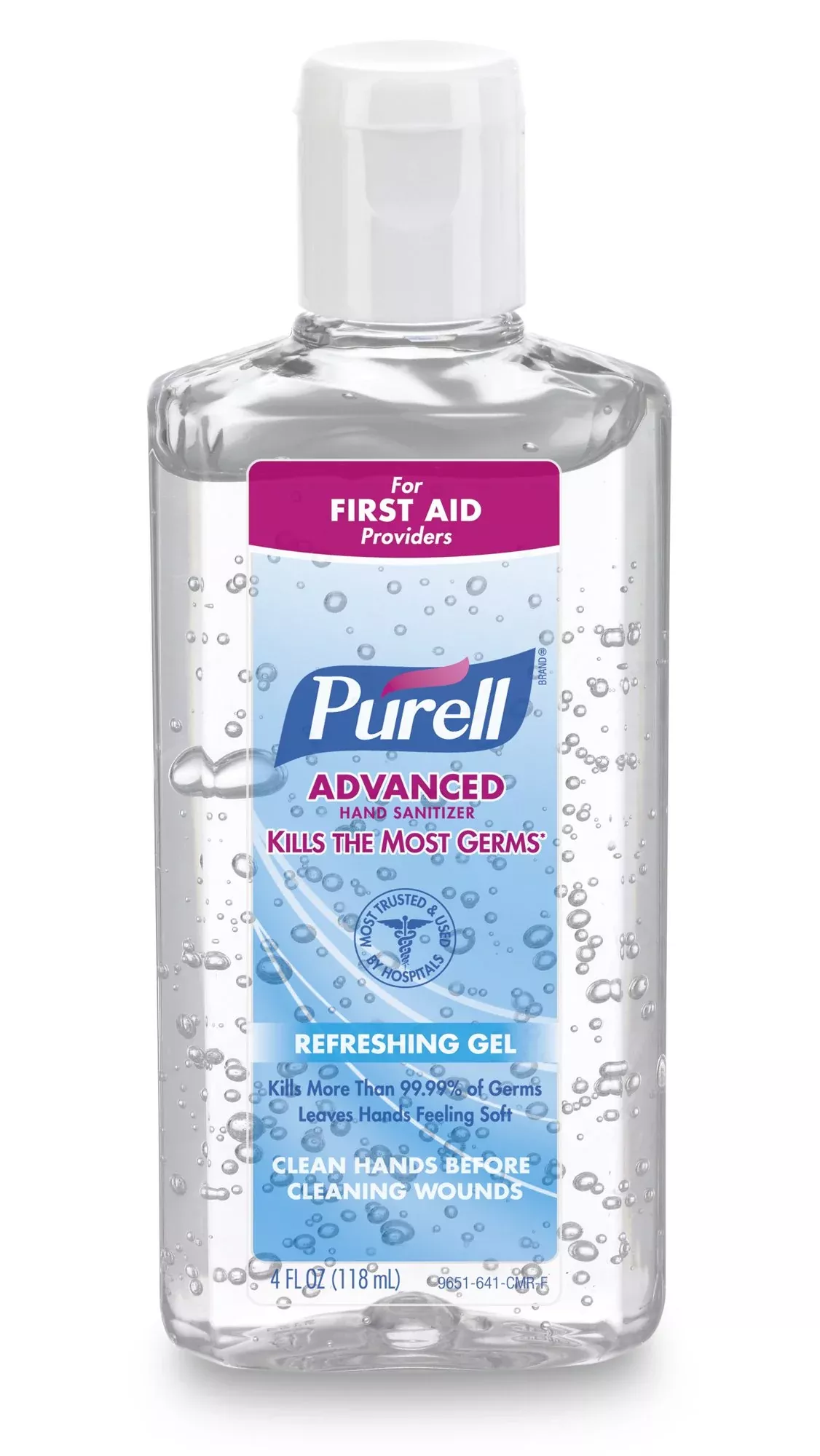 Purell Advanced Hand Sanitizer 70% Alcohol Gel, Bottle, 4 ounces, Fruit Scent