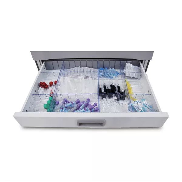 QT Mobile Procedure Cart Accessories 3" Adjustable Divider Set • 14.75"W x 3"H ,1 Each