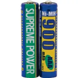 Rechargeable AAA Batteries, 2/Pkg