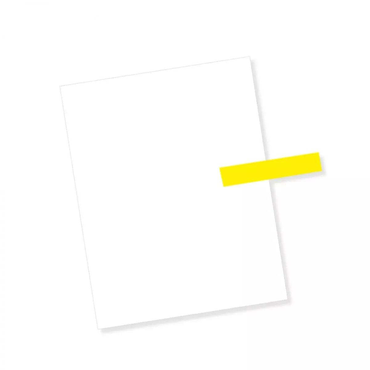 Redi-Tag Flags & Tags Mini Solid Yellow Removable 1" X 3/16" 300 Per Pack