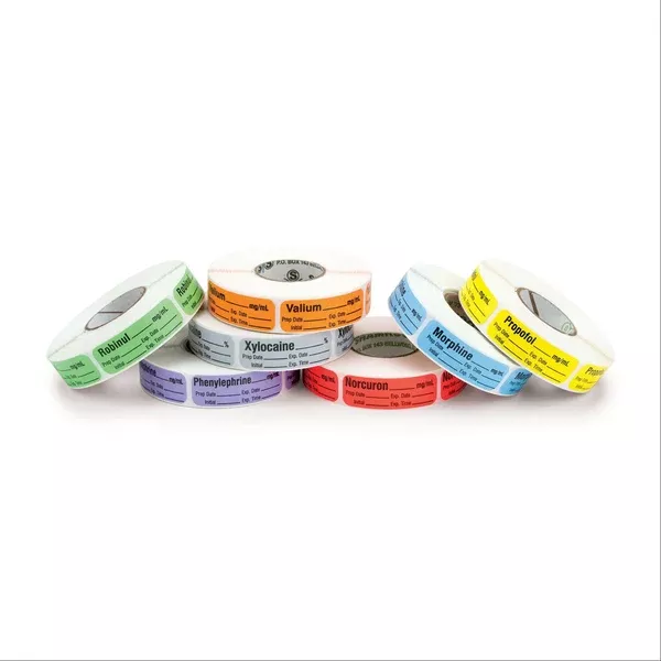 Relaxant Antagonist Medication Pre-Cut Labels FLUMAZENIL__mg/mL ,500 / roll
