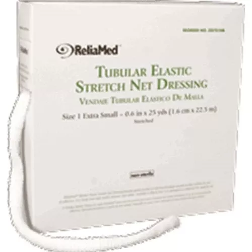 ReliaMed Tubular Elastic Net Dressing, Size B, 1.2" flat measurement, 10 yds.