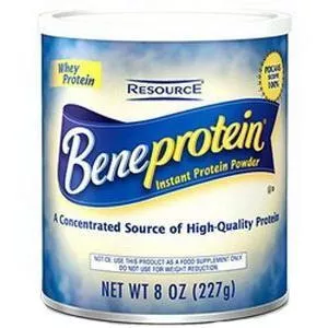 Resource Beneprotein Instant Protein Unflavored Powder 8 oz. Canister