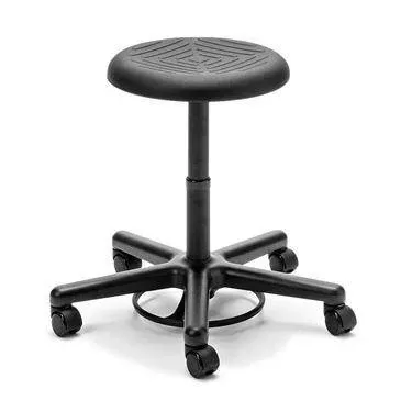 Rhino Foot-Activated Desk Stool 16.75"-21.75"H ,1 Each