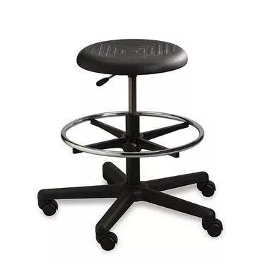 Rhino Hand-Activated Bench Stool 20"-27.25"H ,1 Each