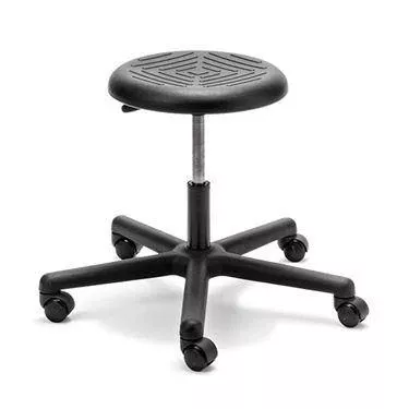 Rhino Hand-Activated Desk Stool 15.25"-20.50"H ,1 Each