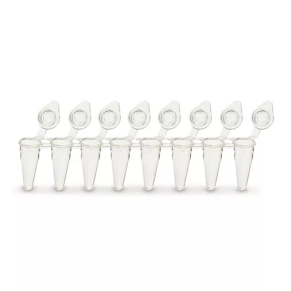 Robust PCR Tubes with Individual Flat Caps Flat Cap • Assorted ,120 / pk