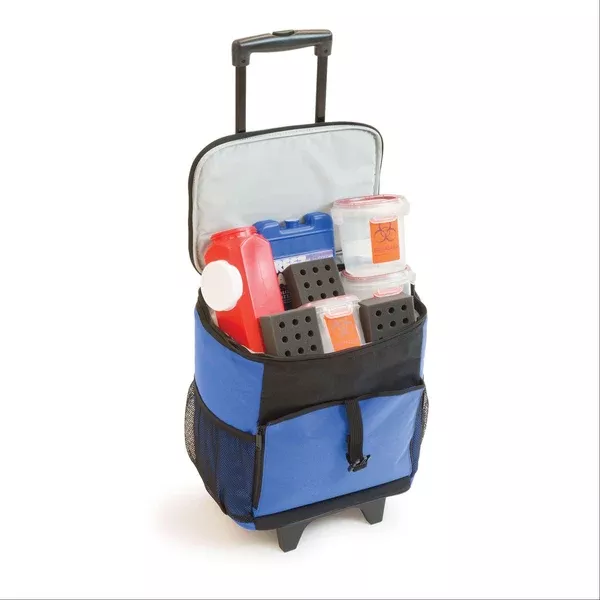 Rolling Coolers Rolling Lab Transport System • 13.75"W x 9"D x 15"H ,1 Each
