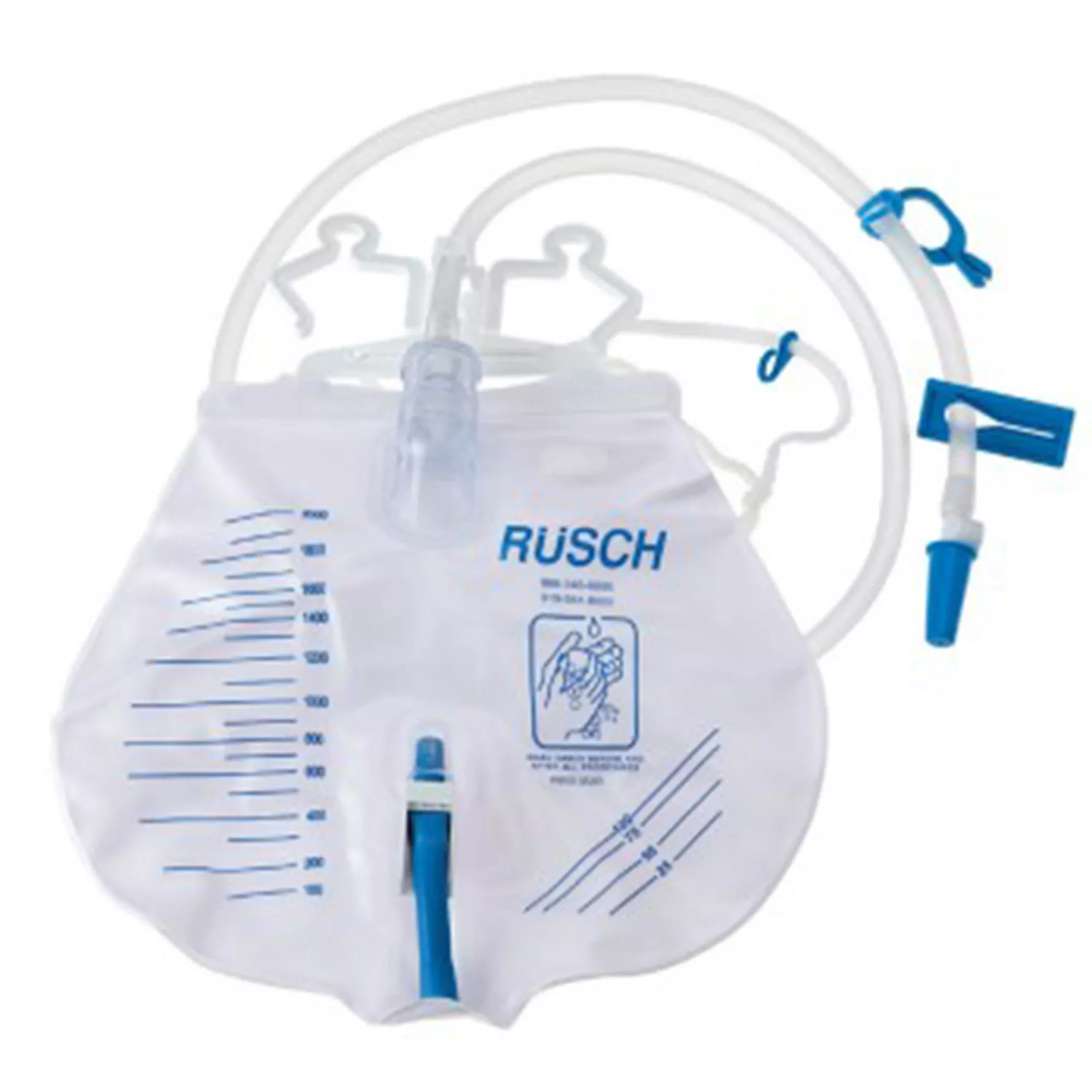 Rusch Premium Urinary Drain Bag, 2,000 mL