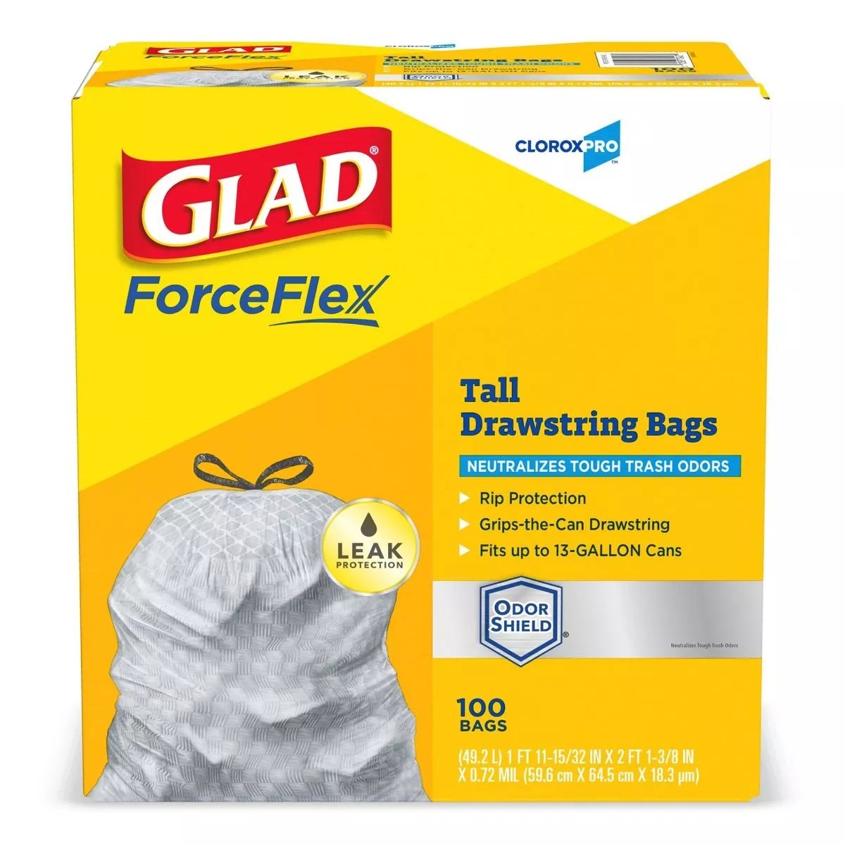 Saalfeld Glad ForceFlex 13 Gallon Trash Bags