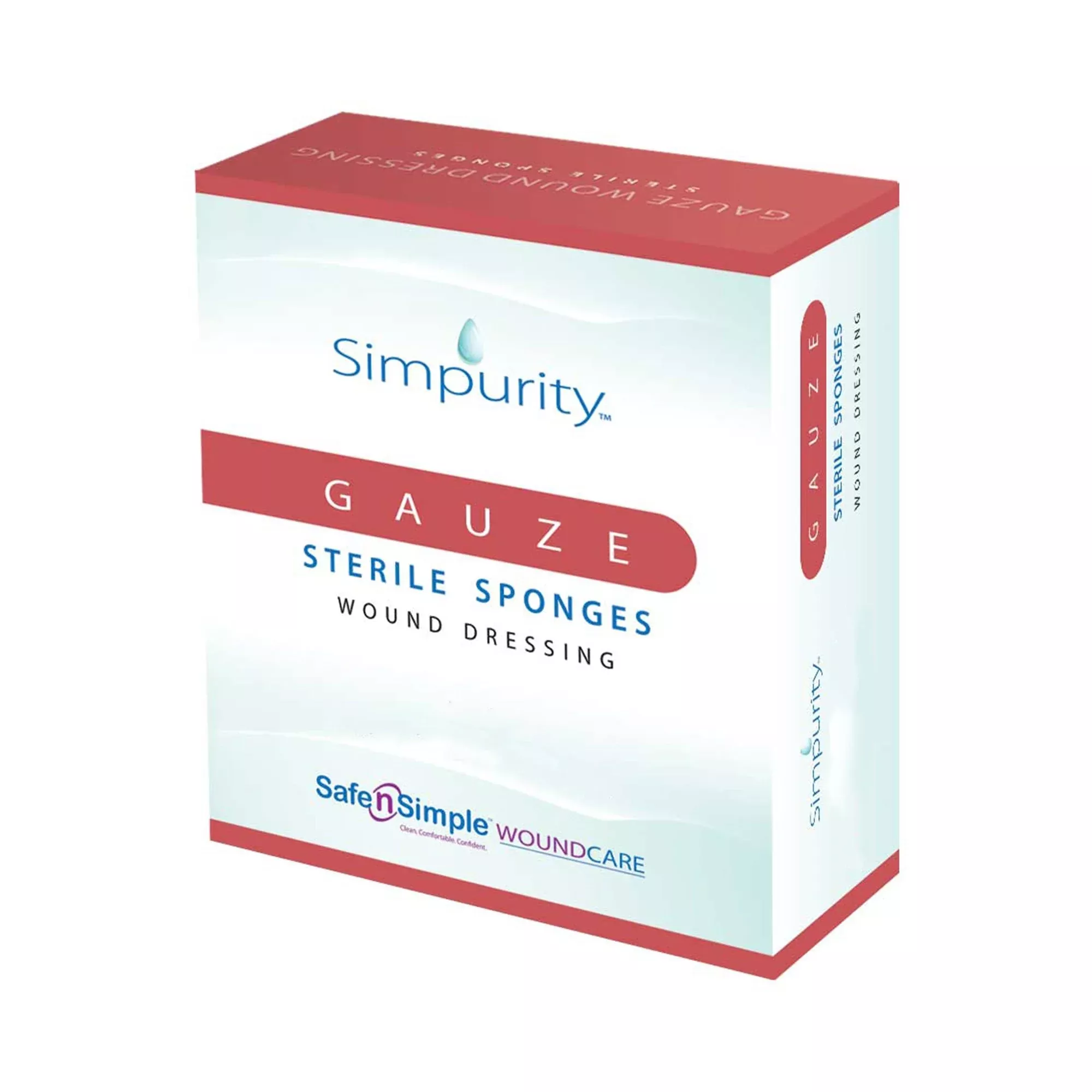 Safe N Simple Simpurity Bordered Woven Gauze (480 Count)