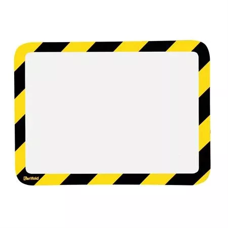 Safety Signage Adhesive Document Pocket Repositionable Adhesive Mount Safety Sign Holder • 10"W x 13.5"H ,2 / pk