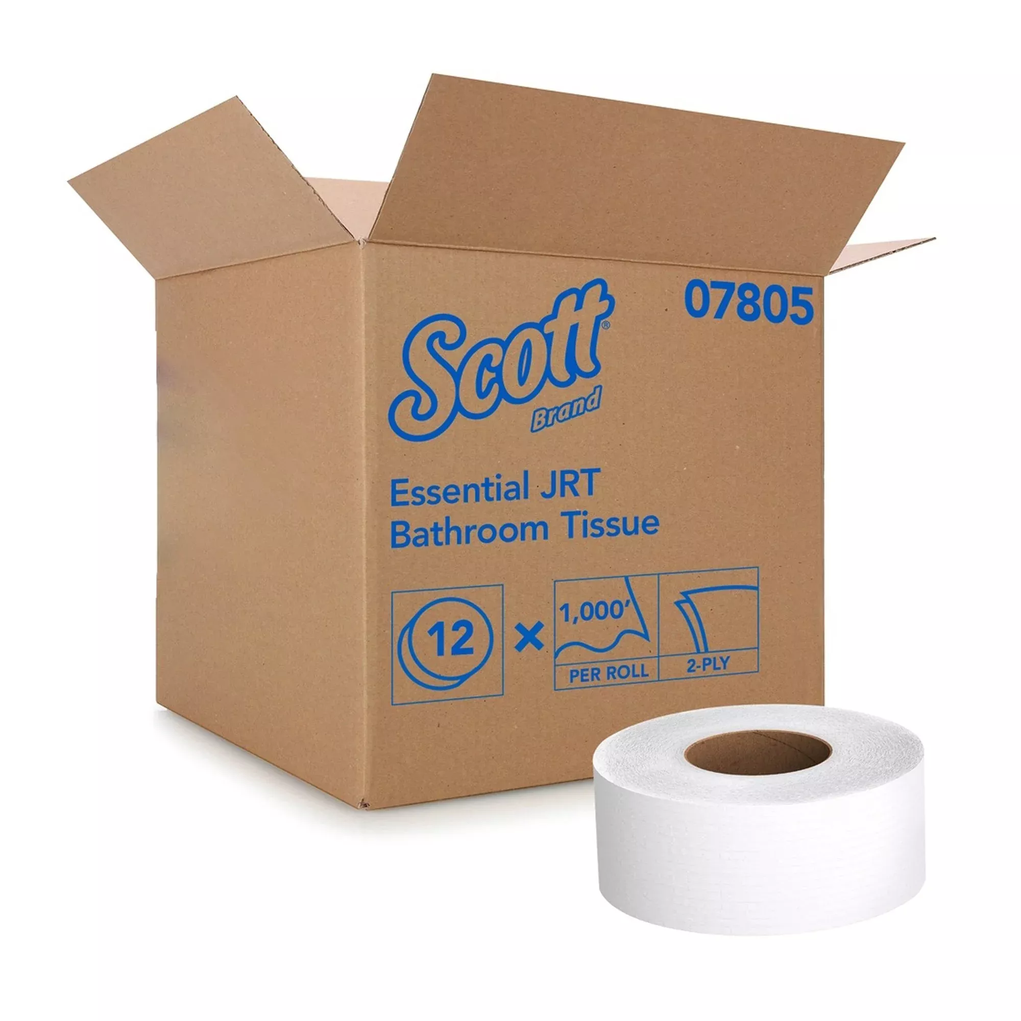 Scott Essential Jumbo Roll Toilet Paper, Standard