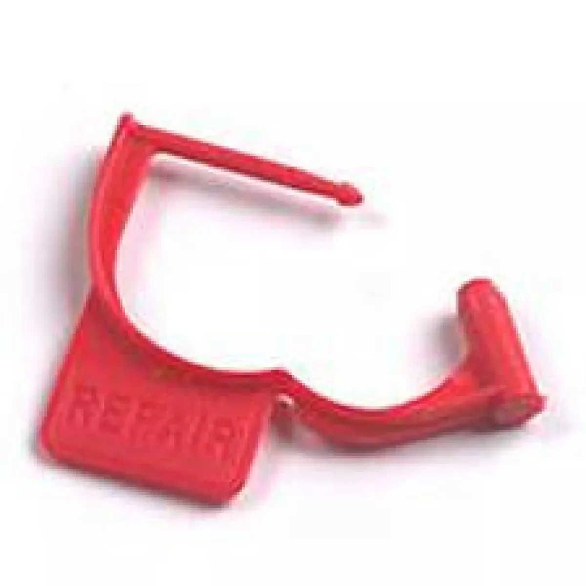 Security Tag Write-On Red Plastic 100 Per Bag