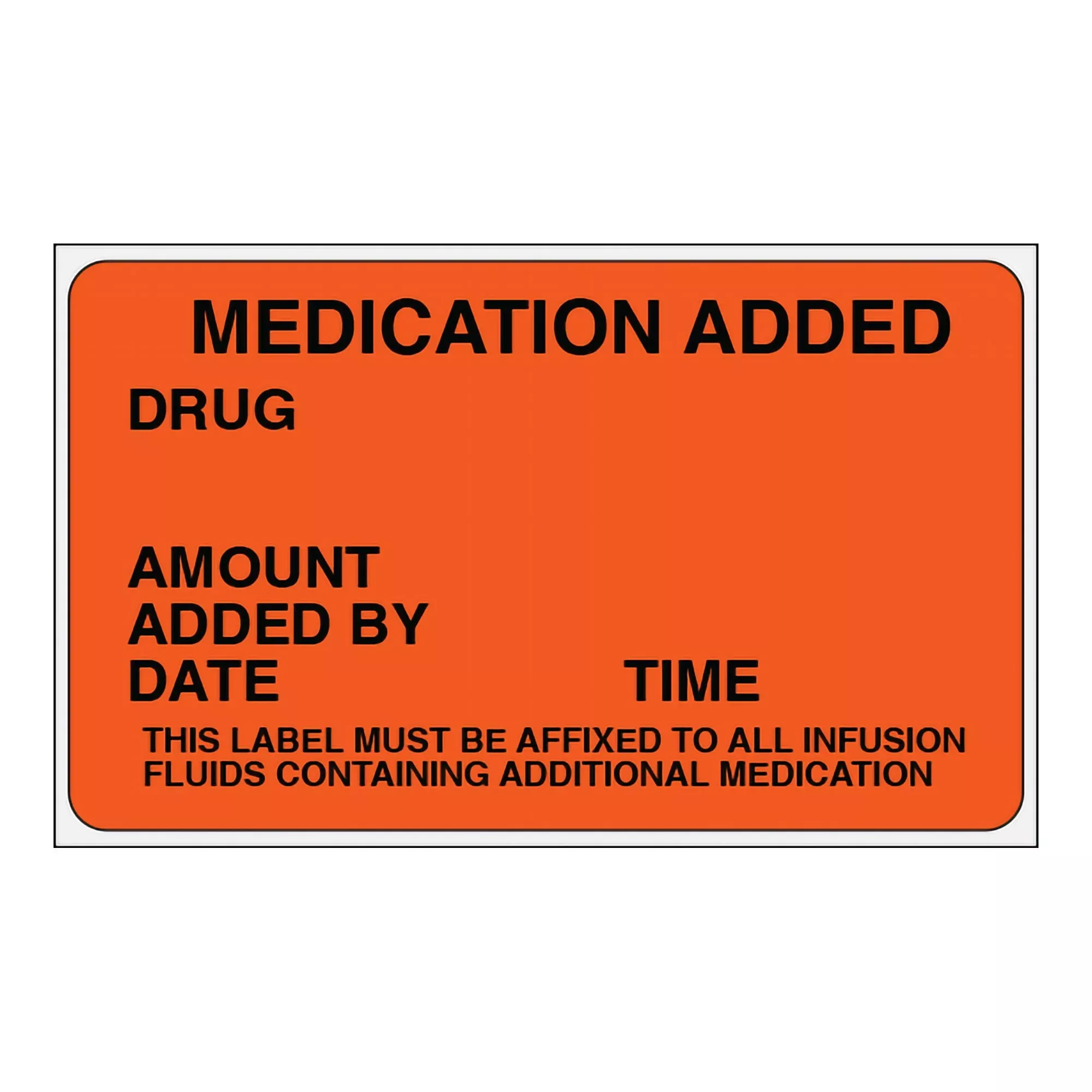 Shamrock Anesthesia Pre-Printed Label, 2.5 x 1.5 Inch