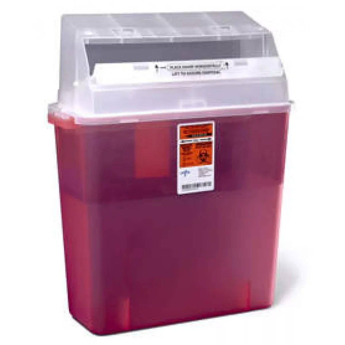Sharps Container Rectangular | Wall Mount Or Freestand Red 3 Gallon 12 Per Case
