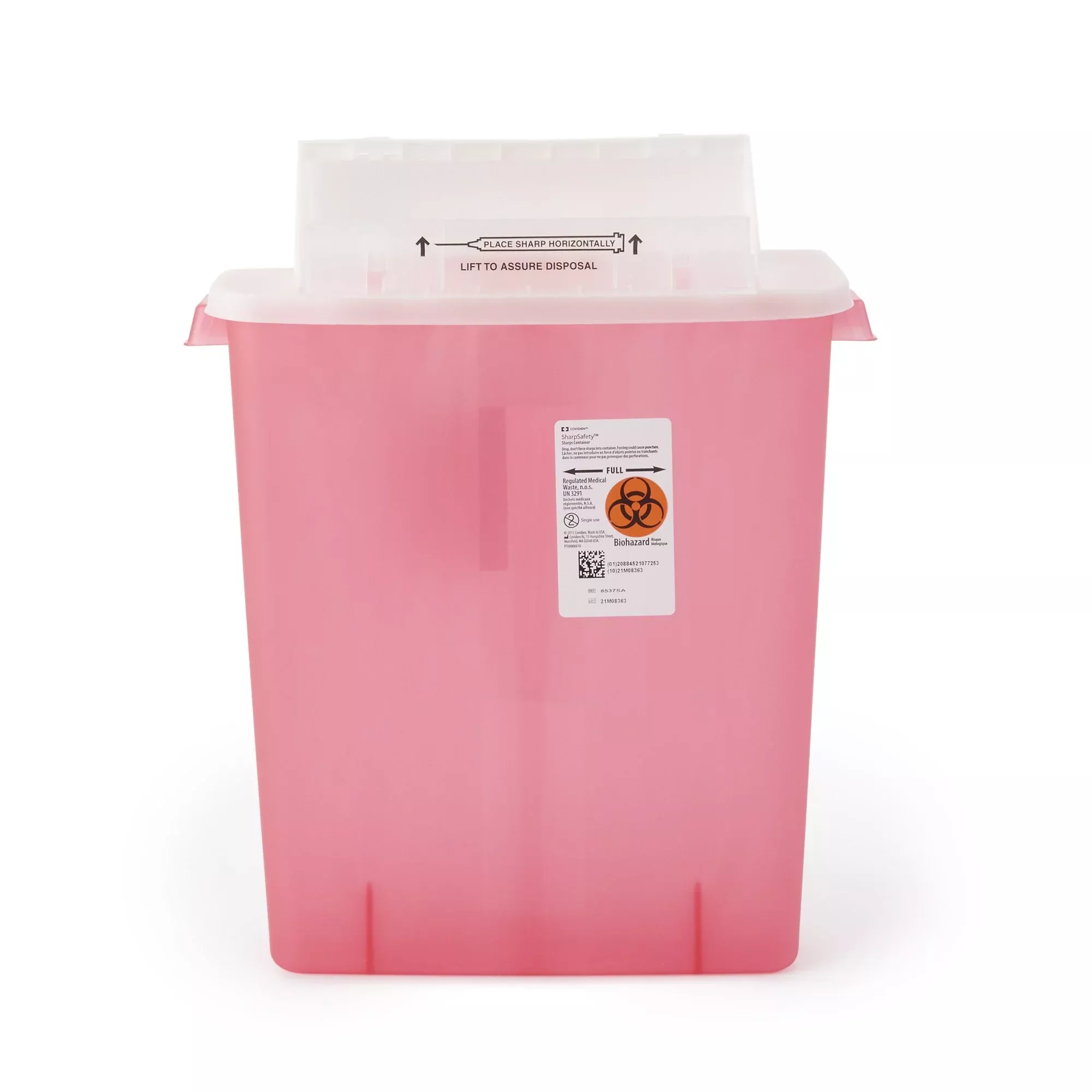 SharpStar™ In-Room™ Multi-purpose Sharps Container, 3 Gallon, 16½ x 13¾ x 6 Inch