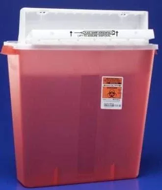 SharpStar™ In-Room™ Multi-purpose Sharps Container, 4 Gallon, 18½ x 16½ x 6 Inch