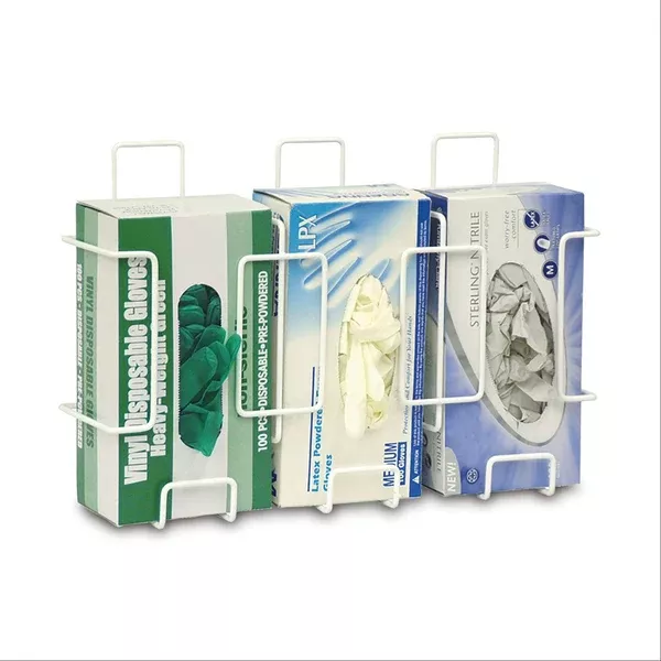 Side-Loading Wire Triple Glove Box Holder Side Loading Wire Triple Glove Box Holder ,1 Each