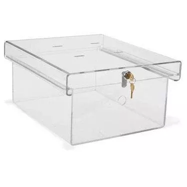 Single Lock Clear Refrigerator Lock Box MarketLab Double Lock Clear Refrigerator Lock Box ,1 Each
