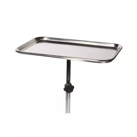 Single Post 5 Caster Base Mayo Stand Mayo Stand • Single Post • 5 Caster Base • 20"W x 19"L x 28"-48"H ,1 Each