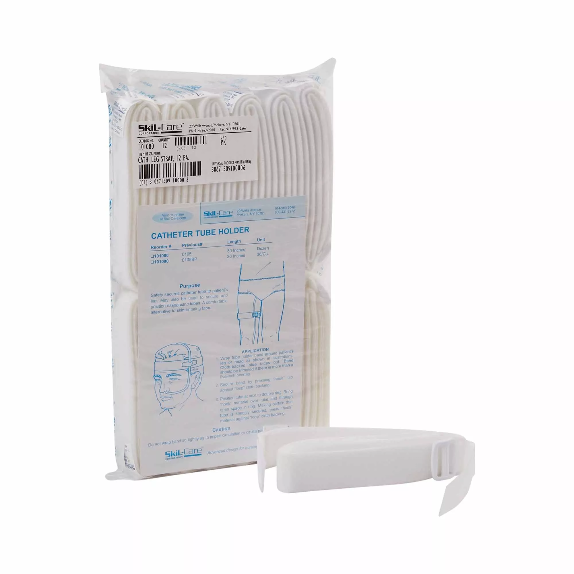 SkiL-Care Catheter Leg Straps, 30 Inch