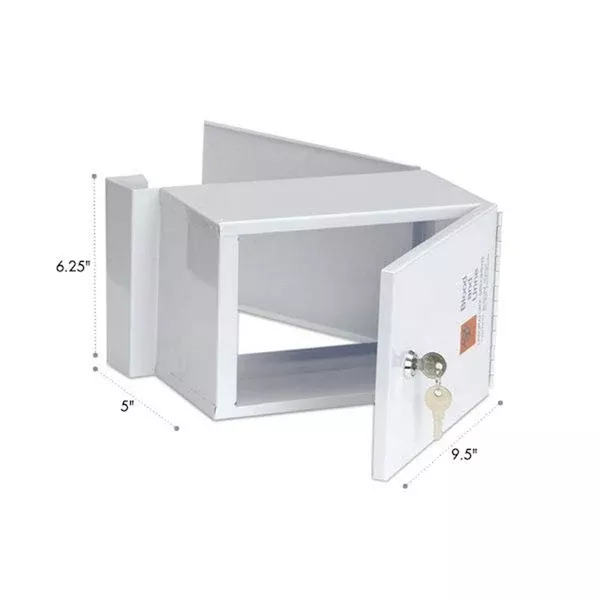 Small Steel Drop Box Small • 9.5"W x 5"D x 6.25"H • Includes removable foam insert ,1 Each