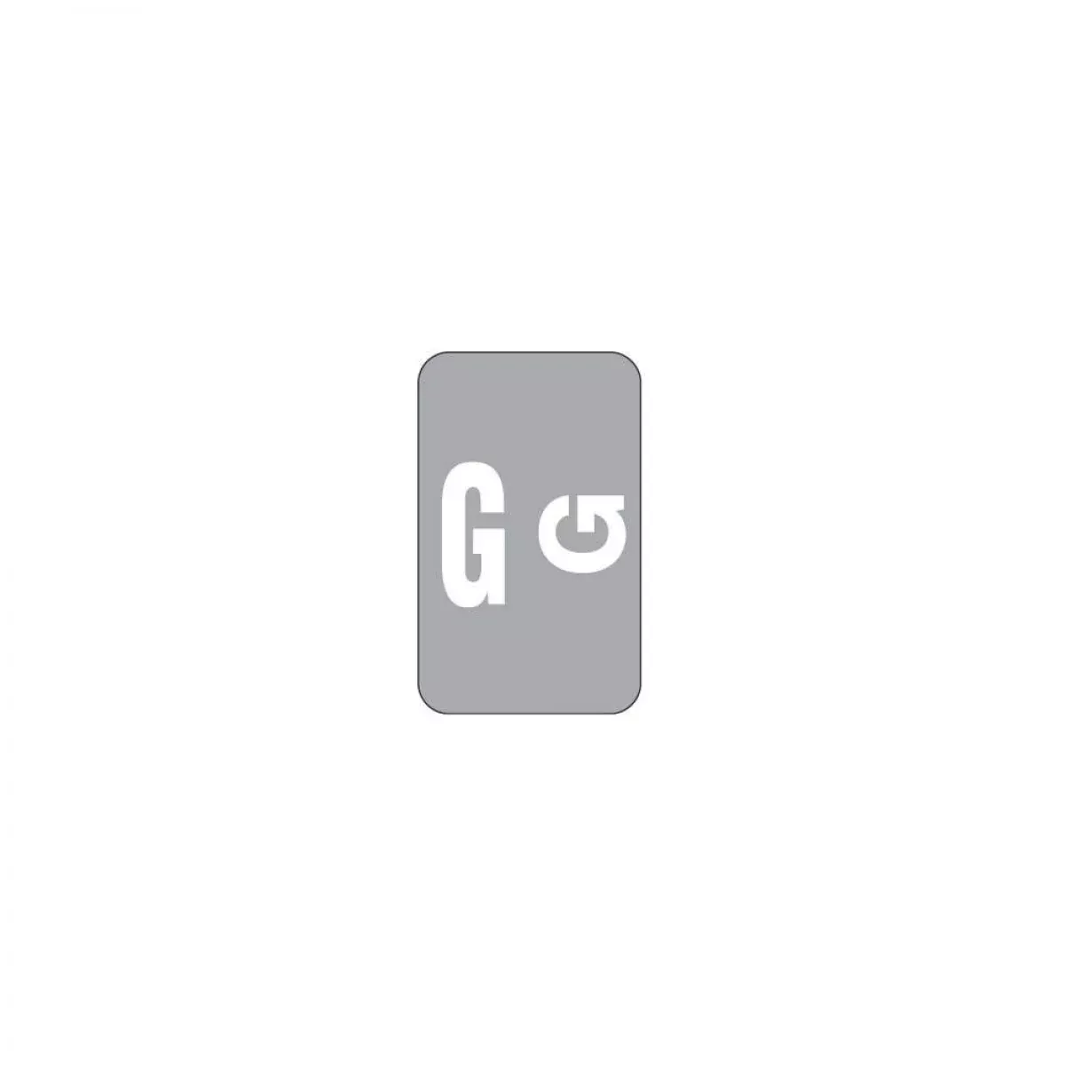 Smead Compatible Acc Color Code Label Alpha "G" 1" X 1 5/8" Gray Permanent 126 Per Pack