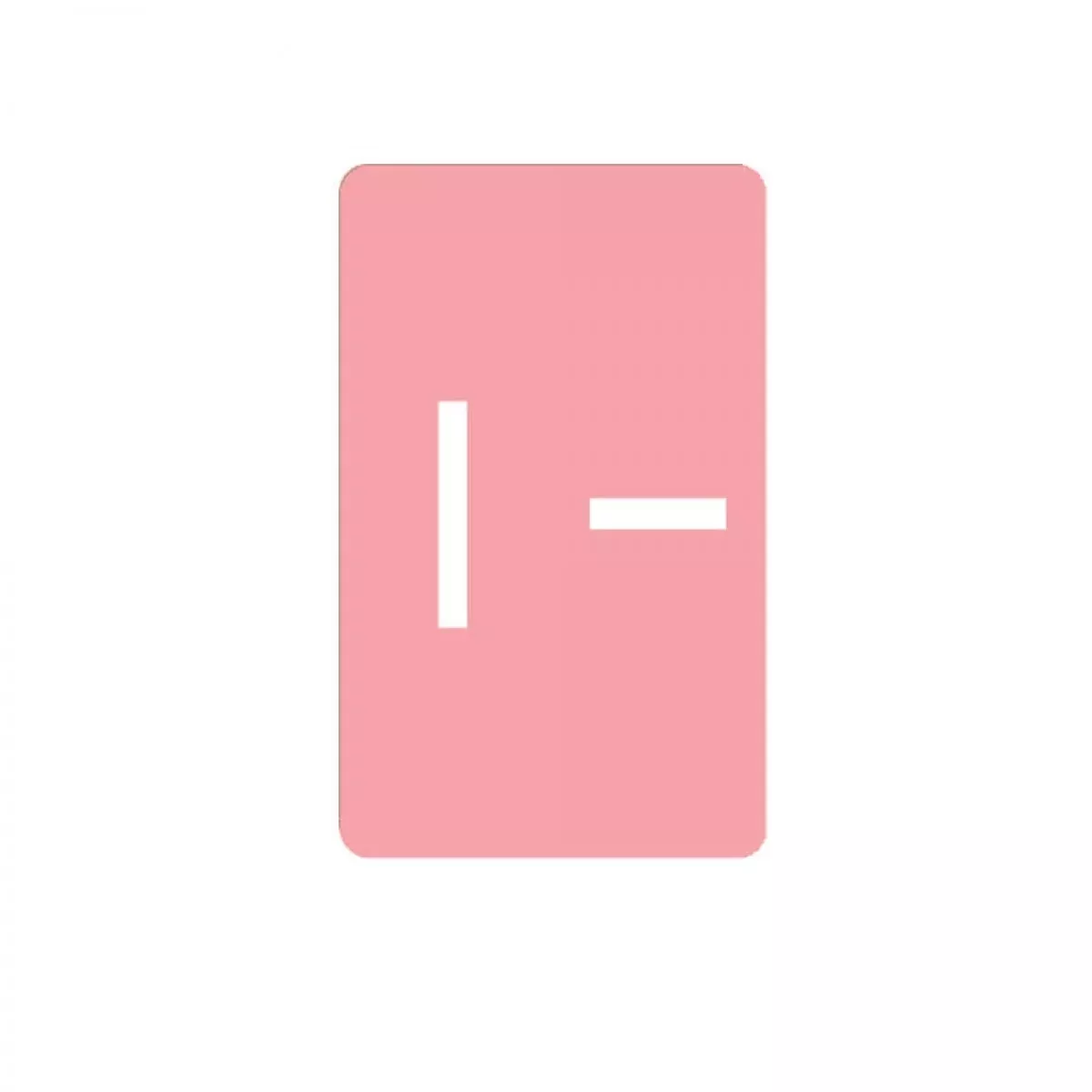 Smead Compatible Acc Color Code Label Alpha "I" 1" X 1 5/8" Salmon Permanent 126 Per Pack