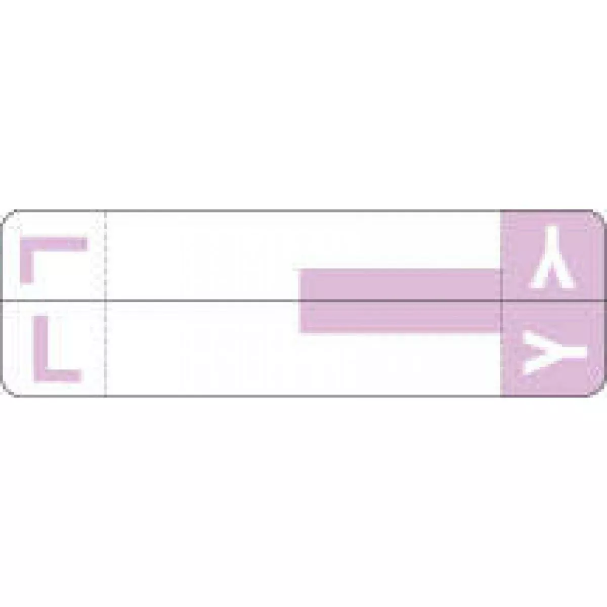 Smead Compatible Alphaz Color Code Label Alpha "L Y" 3 5/8" X 1 1/8" Lavender Permanent - 100 Per Pack