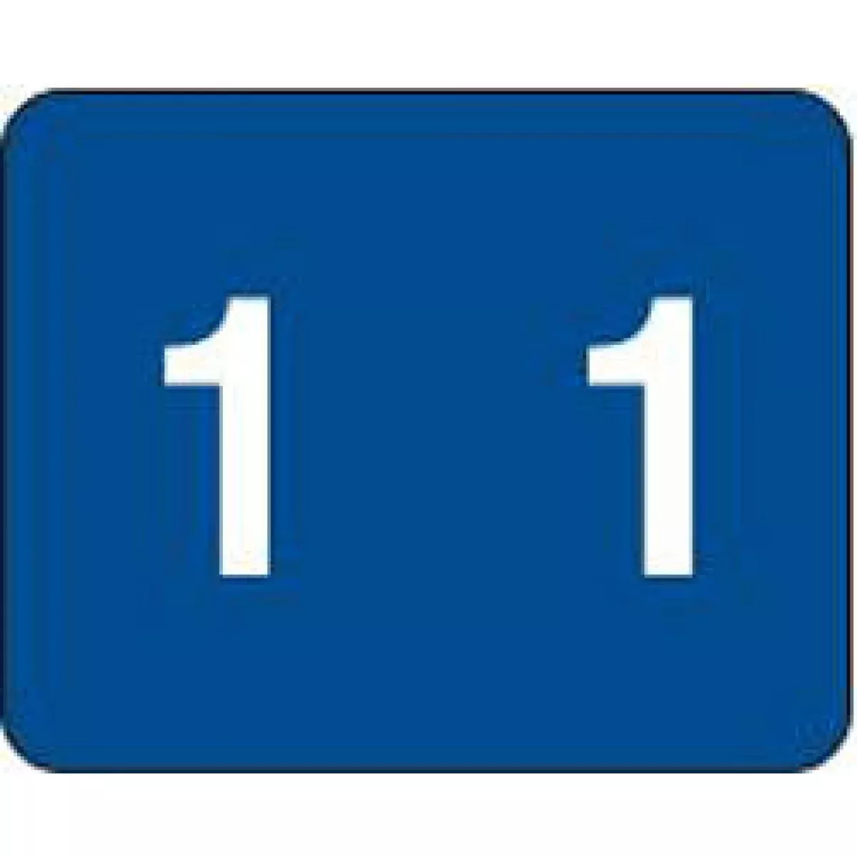 Smead Compatible Dccrn Color Code Label Numeric "1" 1 1/4" X 1" Blue Permanent 500 Per Roll
