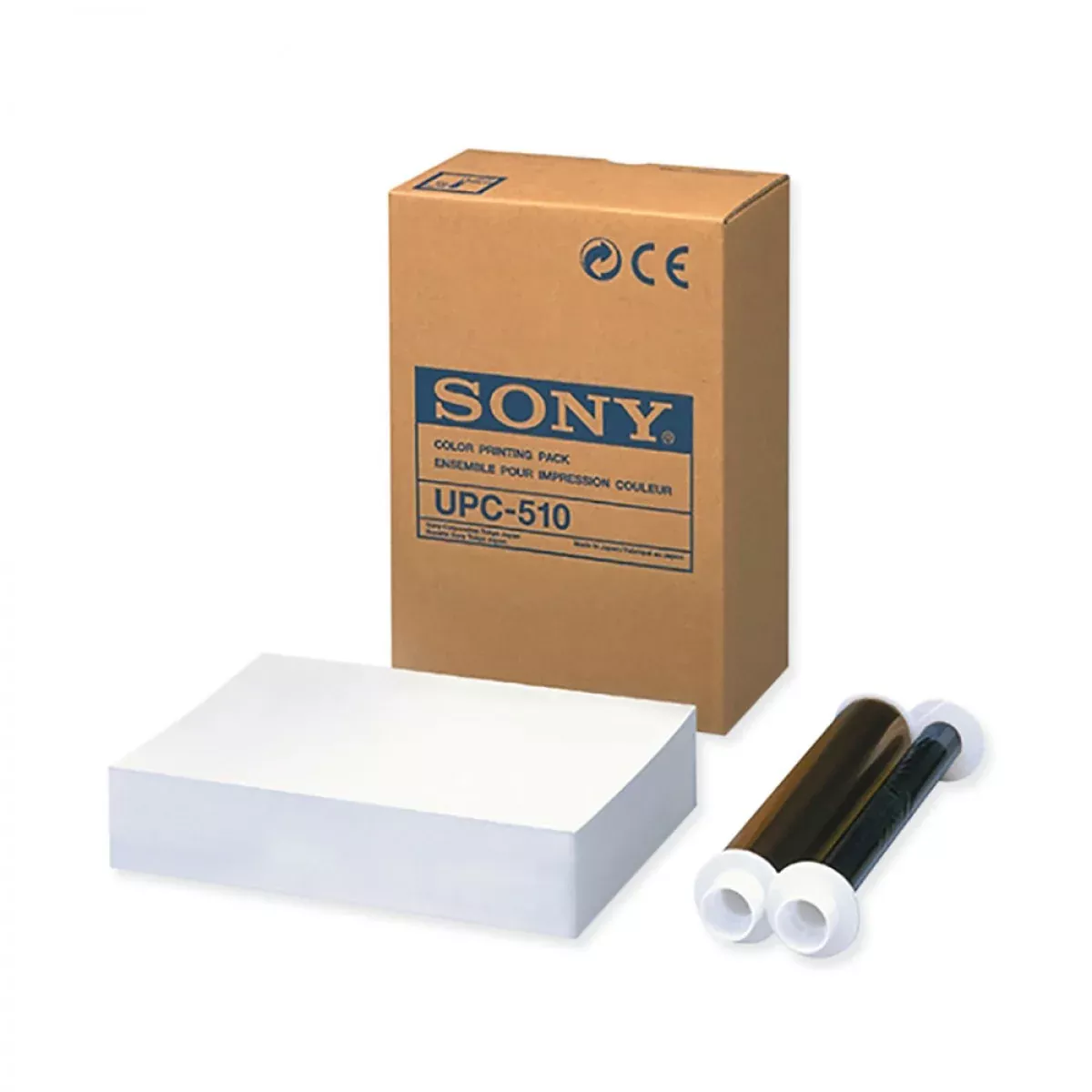 Sony Print Media Paper And Color Ink Cartridge For Up-51 Md Printer 200 Per Case