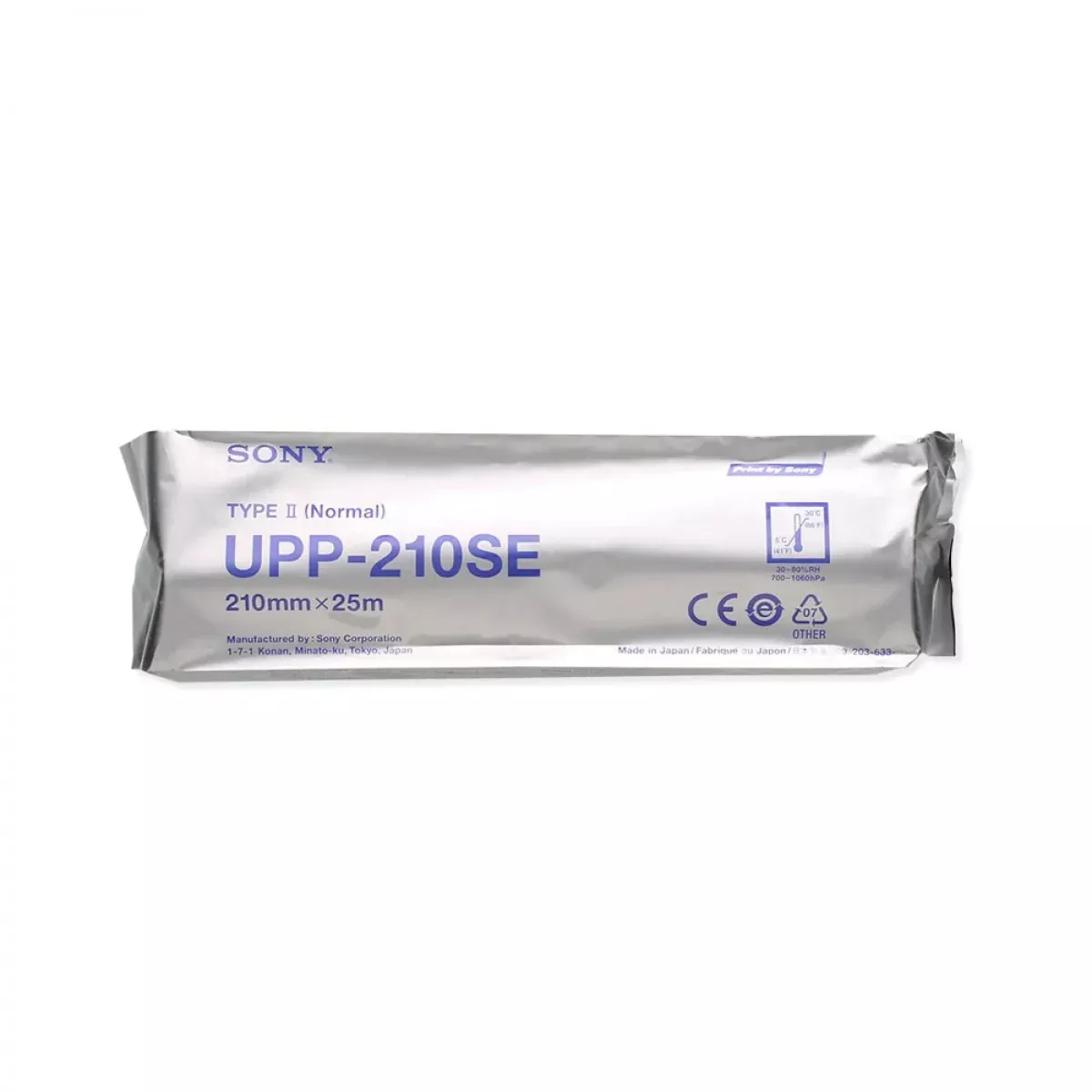 Sony Print Media Standard Thermal Paper For Up-8 Printer Black And White 10 Per Case