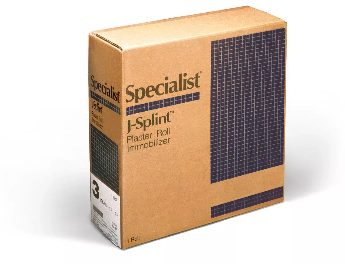 Specialist J-Splint Padded Plaster Bandage, 4 Inch x 20 Foot